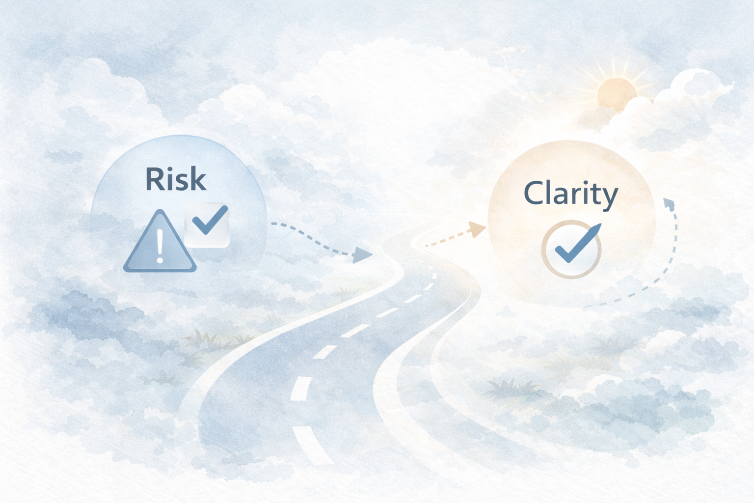 不安解消(やらないリスク)のイメージ