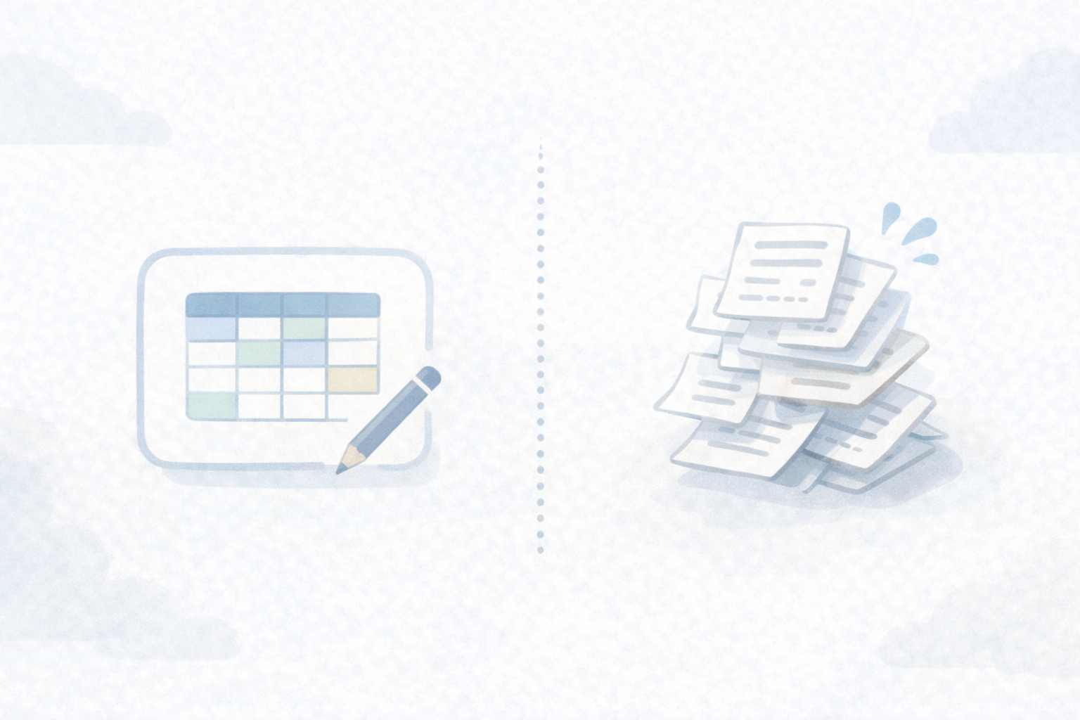 Excel運用の成立と限界のイメージ