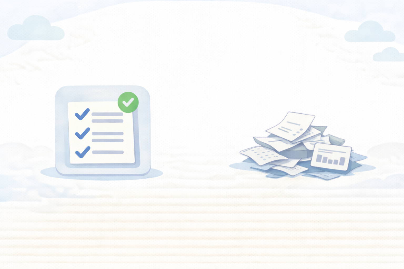 手続きだけで満足して運用がないイメージ