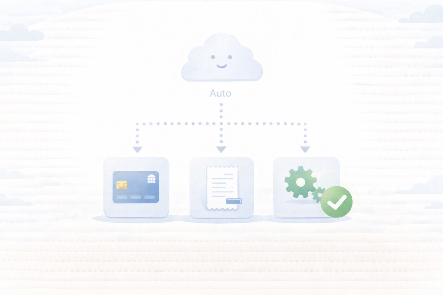 会計ソフトで証拠と判断を自動化するイメージ
