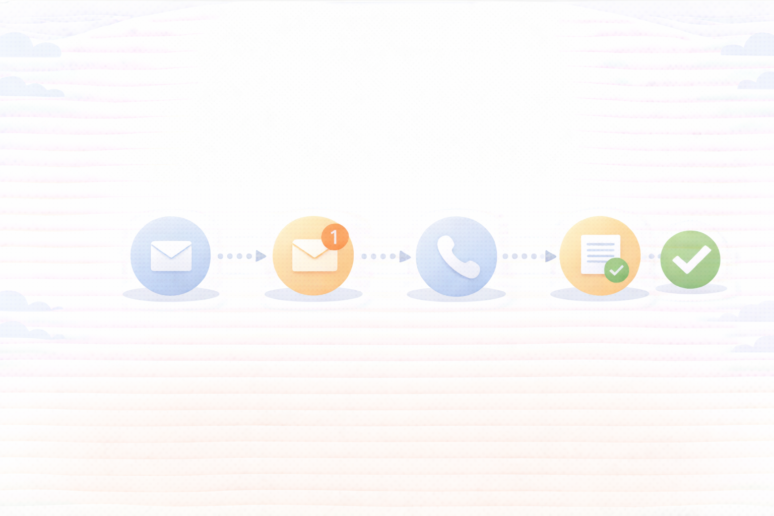 督促を手順化するイメージ