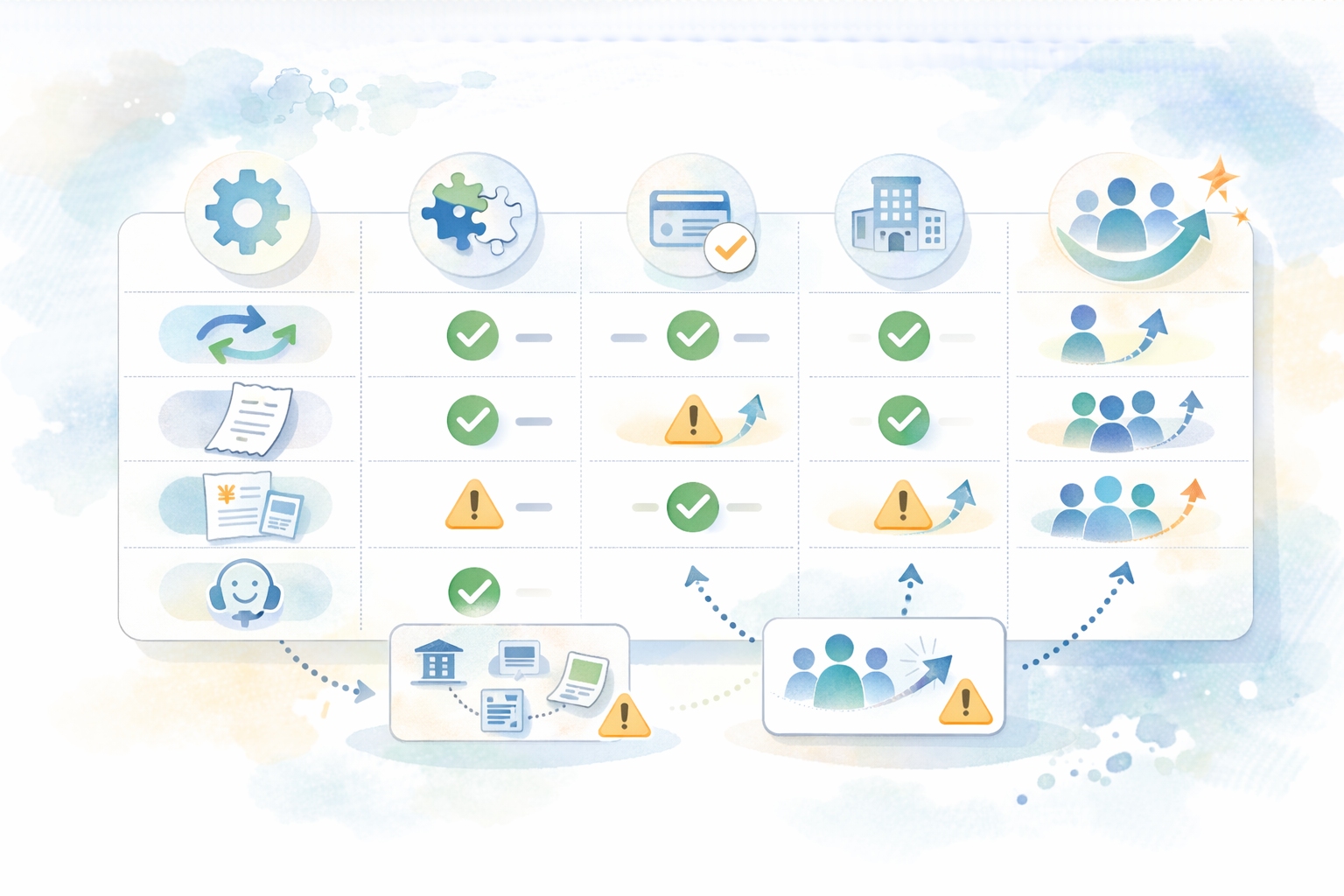 料金が上がるポイント比較