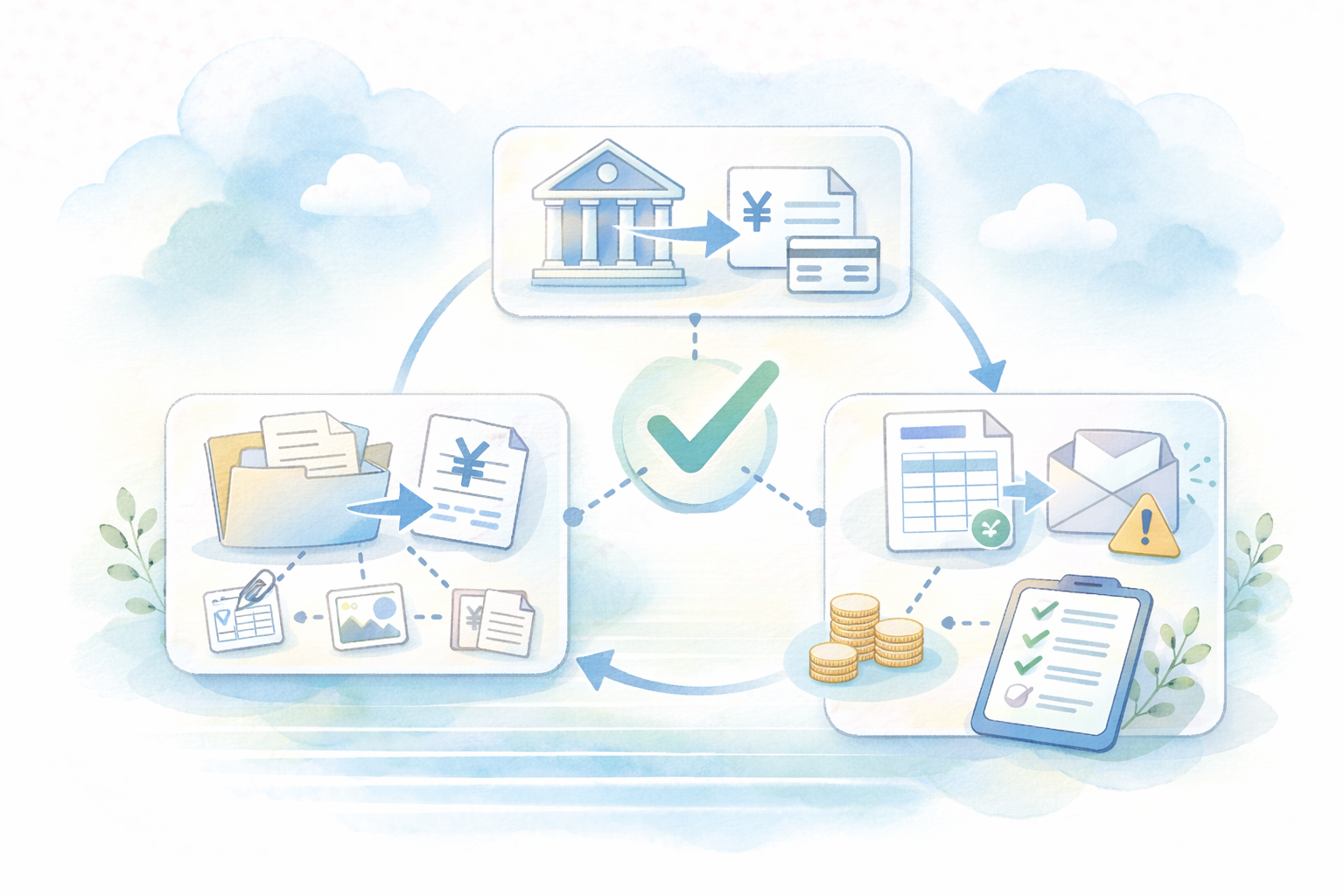 会計ソフトで書類集めをラクにする
