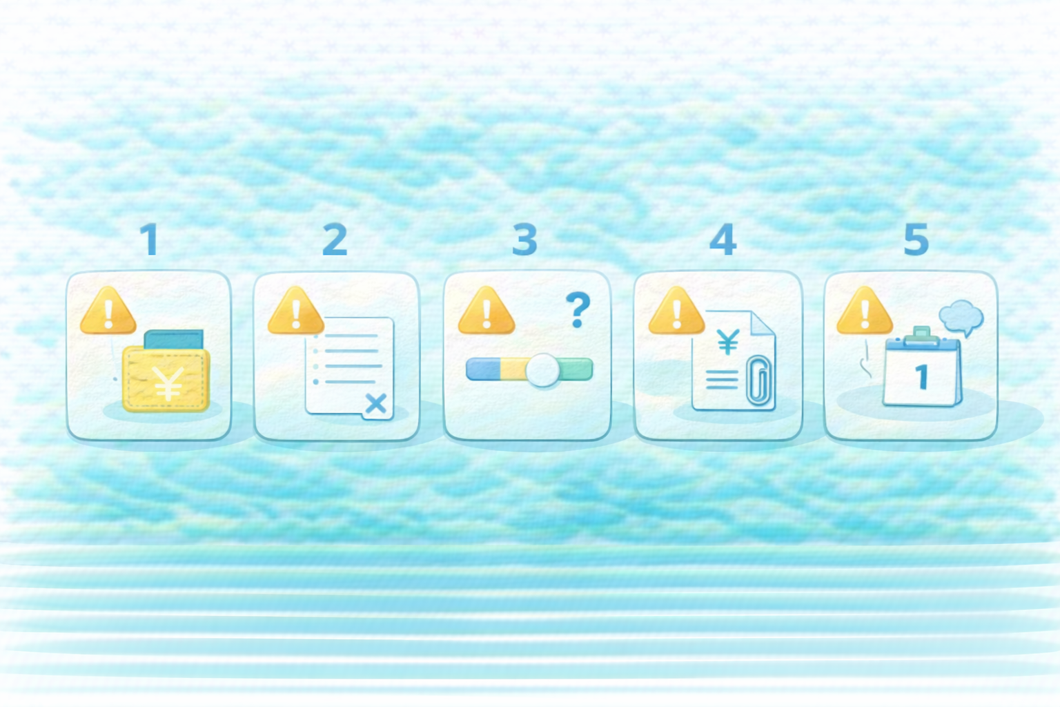 減価償却の事故パターン